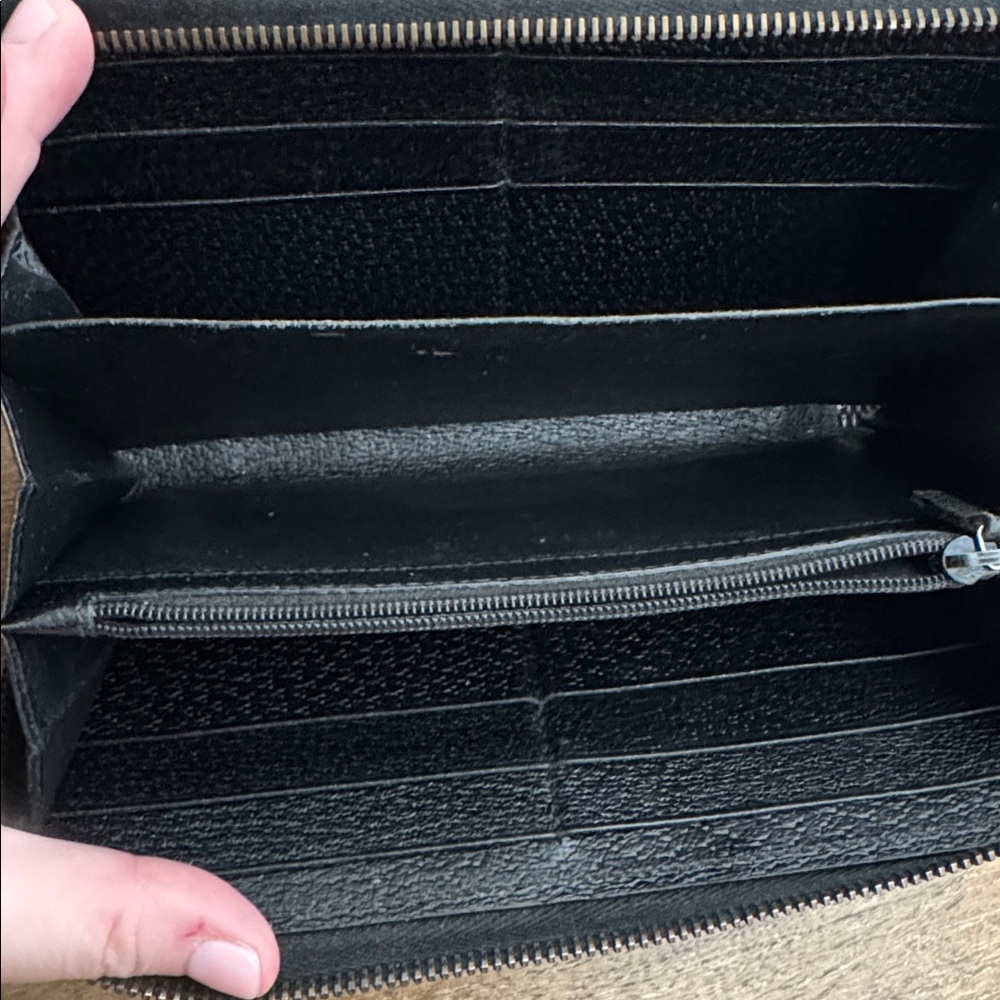 Authentic Gucci Black Monogram Wallet Vintage - image 3